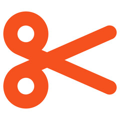Flat Colored Cut Icon for Navigation and Interface Design