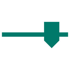 Obraz premium Flat Colored Slider Icon for Interface Control and Range Adjustment