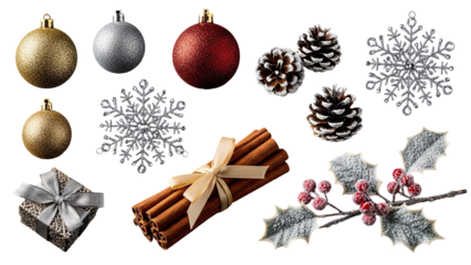 Collection of Christmas Ornaments and Decorations 1.
