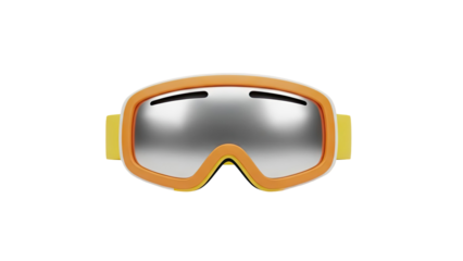 Ski Goggles on transparent background
