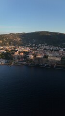 Obraz premium italia. drone shots sorrento