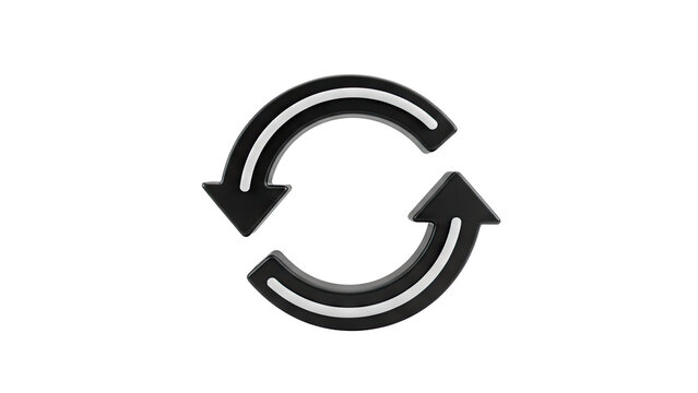 Refresh arrow icon on transparent background - Powered by Adobe