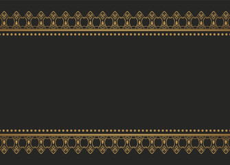 vintage gold border ornamental pattern