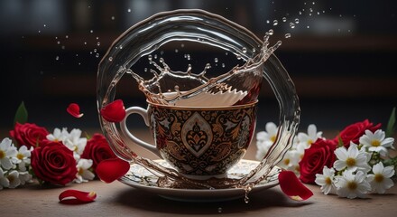 mulled wine with spices