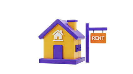 Fototapeta premium 3D House with 