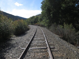 Obraz premium Train Tracks Montana