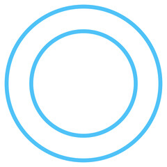 Fototapeta premium Flat Colored Radio Button Icon for Interface Selection