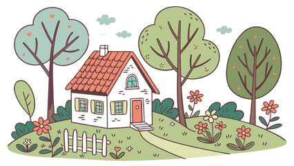 Charming cottage in a serene garden