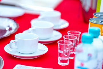 The tools and ingredients used to prepare drinks in the Healthy Drink Vietnam 2025 competition, held in Ho Chi Minh City, Vietnam.