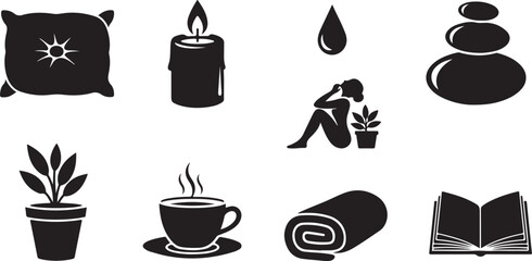 Relaxing spa day with calming elements