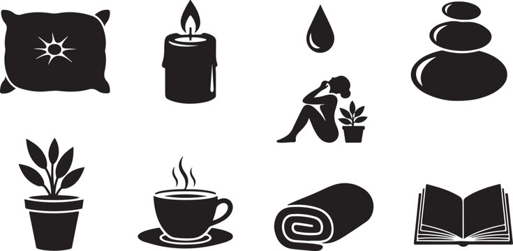 Relaxing spa day with calming elements - Powered by Adobe