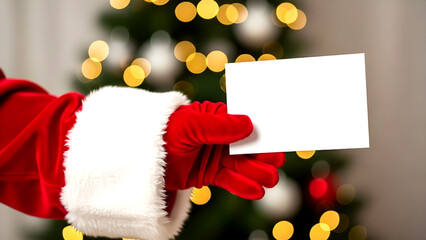 christmas card with santa claus