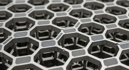 Abstract honeycomb structure pattern in neutral tones for background use