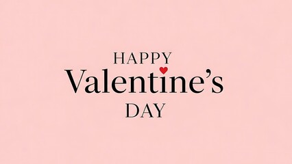 Happy valentine's day greeting with pink background