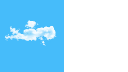 Fluffy cloud element for dreamy designs and weather graphics, perfect for adding a touch of serenity to any project with its isolated design