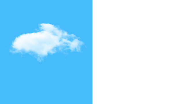 Fluffy white cloud against a clear blue sky, atmospheric element for dreamy designs, nature backdrop evoking serenity, tranquil scene for creative projects - Powered by Adobe