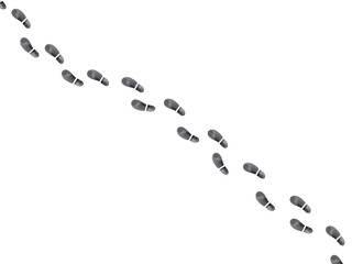 足跡のイラスト素材 歩いた軌跡や成長のイメージ背景