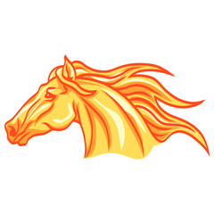 Fire Horse Chinese Lunar New Year Illustration