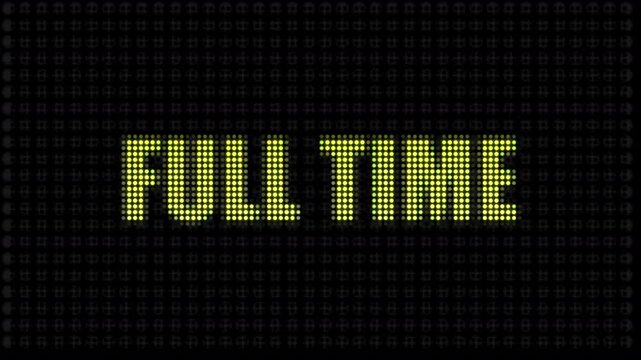 Full Time Match Result Title Animation for Football and Sports Broadcast Graphics