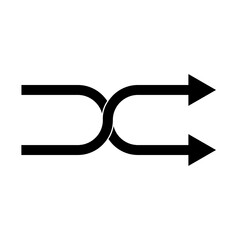 Merge arrows icon symbolizing data integration, workflow automation, connection process, perfect for business software, system integration, and modern process flow design.