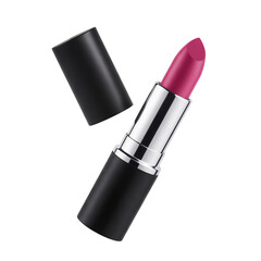 Obraz premium Pink lipstick with its cap off showcasing cosmetic beauty product makeup item