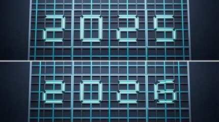 Geometric grid where subtle shifts transform the number &ldquo;5&rdquo; into &ldquo;6.&rdquo; Clean, precise composition ideal for analytics, data visualization, and smart system concepts.