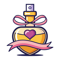Valentine Perfume Gift Vector