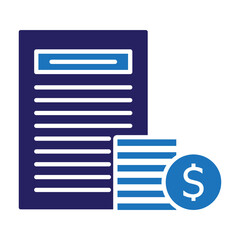 Financial Document & Coins