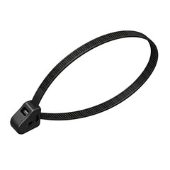 Fototapeta premium Single black usb cable and flash drive object isolated on white background as computer technology equipment with a metal plug and power cord wire connection