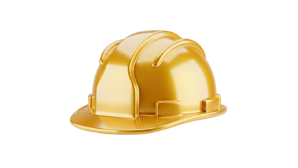 Golden hard hat transparent background