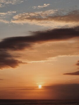 The beauty of sunset in Bali