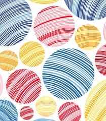 Fototapeta premium Stripe line circle colorful pattern background, wallpaper or elements digital design 