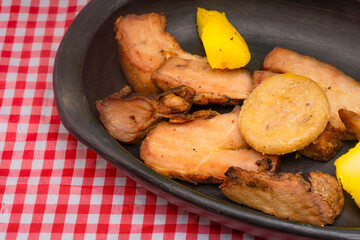 Roasted meat to the llanera