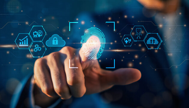 Huella Digital Seguridad Biométrica Tecnología Autenticación Identidad Ciberseguridad Acceso Protección Datos
- Powered by Adobe