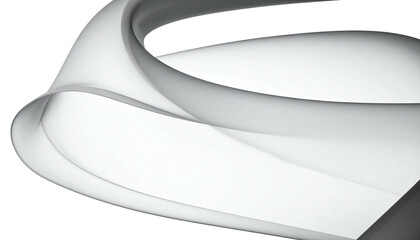 Flowing, smooth, layered abstract design, grey and white with dark backdrop