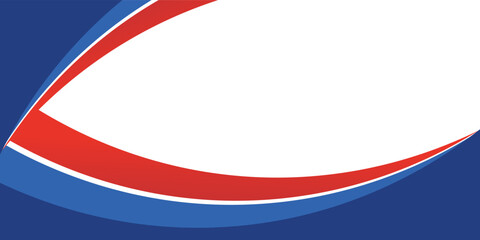 Vector business banner background with red and blue gradient color, abstract decoration