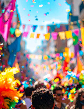 Brazilian street carnival party
