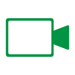 video call icon logo vector illustration. video call icon design vector template. trendy video call vector icon flat design for website, symbol, logo, icon, sign, app, ui.