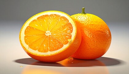 Vibrant Orange Duo - A Slice of Citrus Perfection.