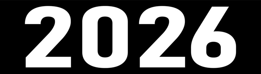 White on black lettering 2026