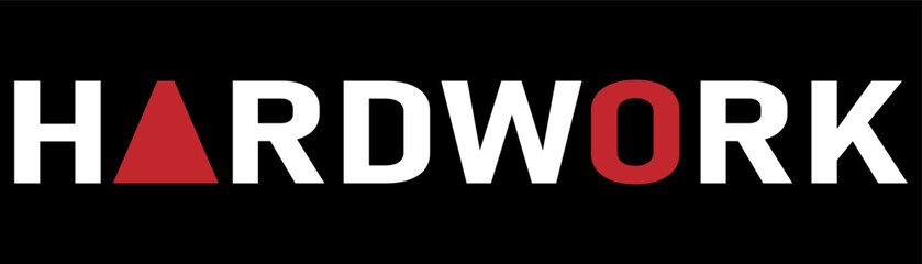 &ldquo;Hard Work&rdquo; text presented in a clean, minimalist typography style on a solid background.