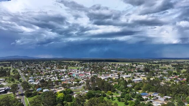 Spectacular aerial footage of Orbost Victoria Australia