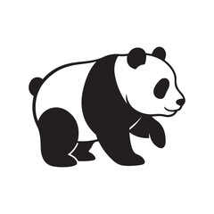 Naklejka premium panda bear vector illustration art