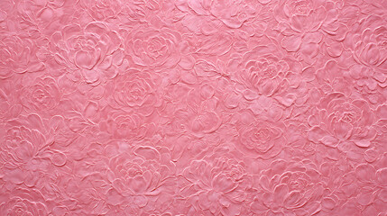 Dense Pink Floral Embossed Textured Background pattern