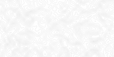 Contour abstract map relief land outline. Topographic map patterns. White wave paper curved reliefs abstract background. Background of the topography map. Abstract pattern with lines. © armans