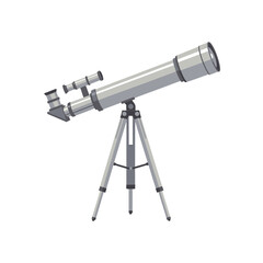 A detailed illustration of a telescope on a tripod, symbolizing science and discovery.