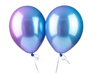 Two iridescent, floating orbs of color, against a deep black background