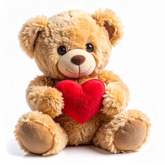 Obraz premium teddy bear and heart
