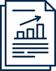 Analytics Document Icon for Data Analysis and Business Reports