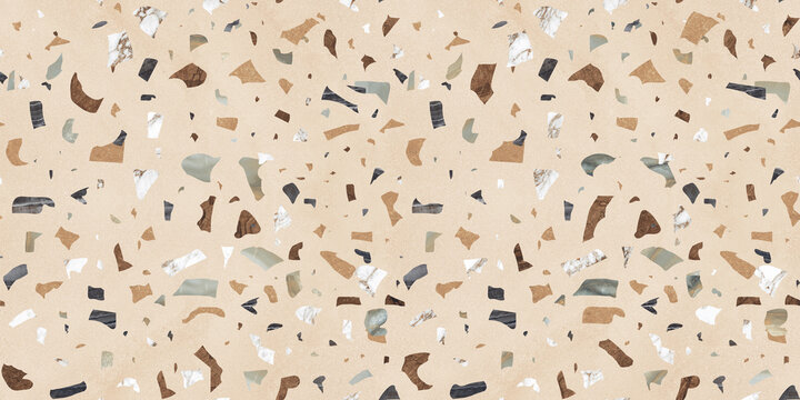 texture of the stone wall beautiful beige and chips multycolor marble terrazzo stone backgrounds.